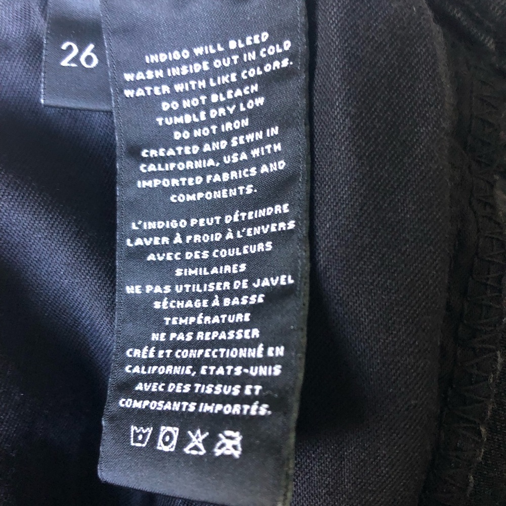 J. Brand Maria Black High-Waist Slim Jeans.Size 26 - Picture 11 of 13